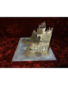 Gaming Terrain Ruined 3 Story Building 3D Printed