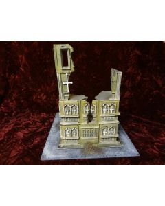 Ruined 4 Story Building terrain 3D Printed
